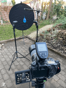 Photo setup for water balloons