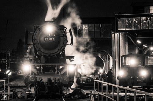 Steam Engine at Night