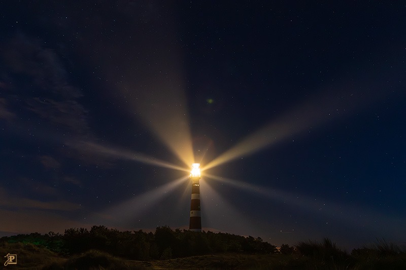 Lighthouse at night