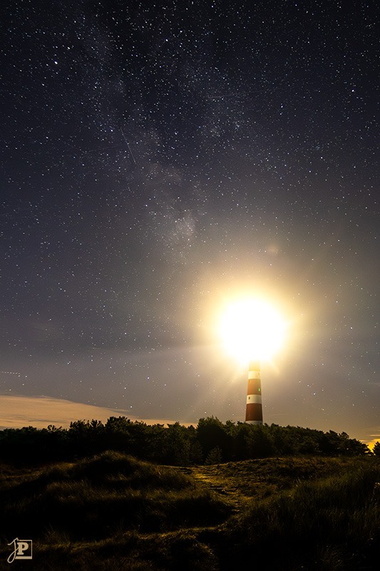 Lighthouse with Milky Way