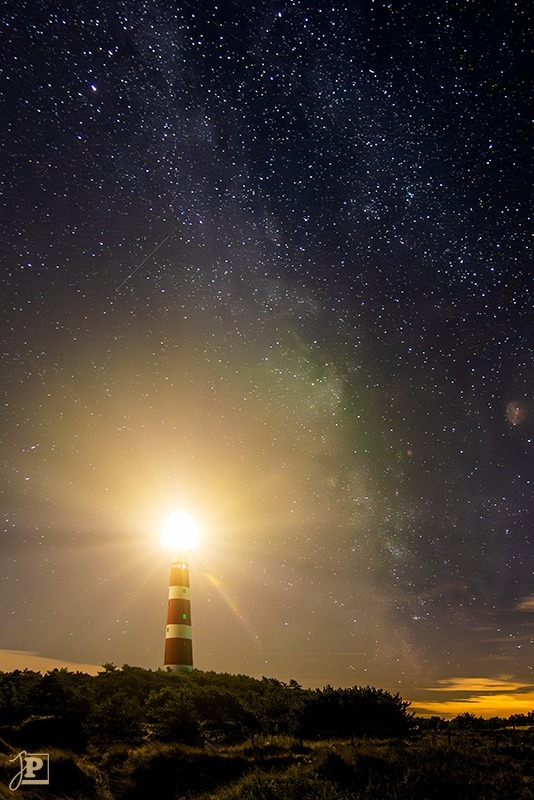 Lighthouse with Milky Way