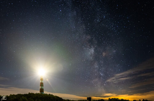 Lighthouse with Milky Way