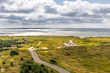 Island scenery with clouds