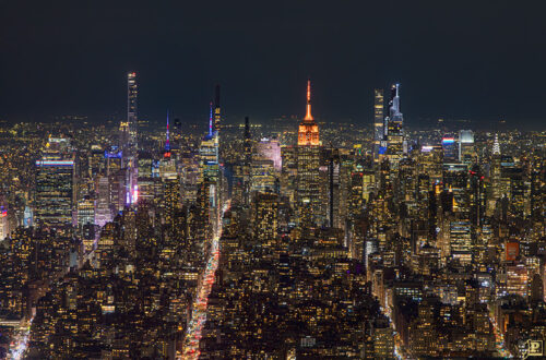 Empire State Building at night