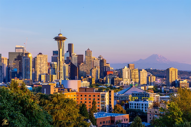 Seattle at sunset