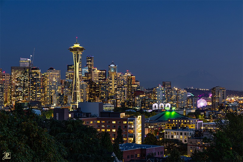 Seattle at sunset