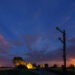 Nachthimmel mit Monduntergang